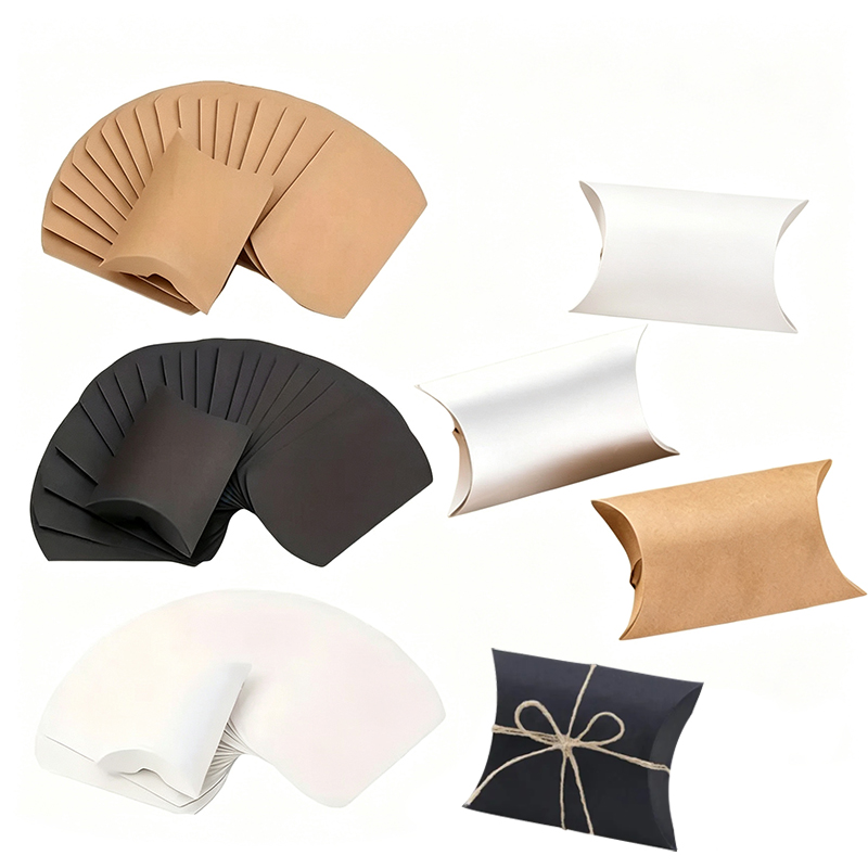 Kraft Paper Box - 50/100 Pezzi Scatole a Cuscino in