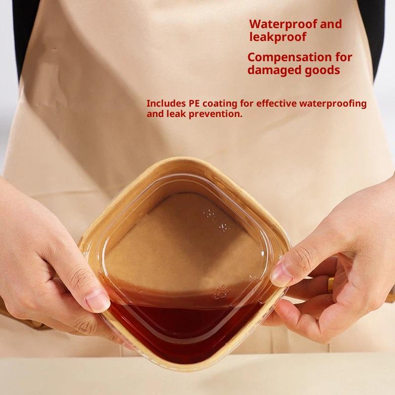 Kraft Paper Box - Scatole per Pranzo in Carta Kraft