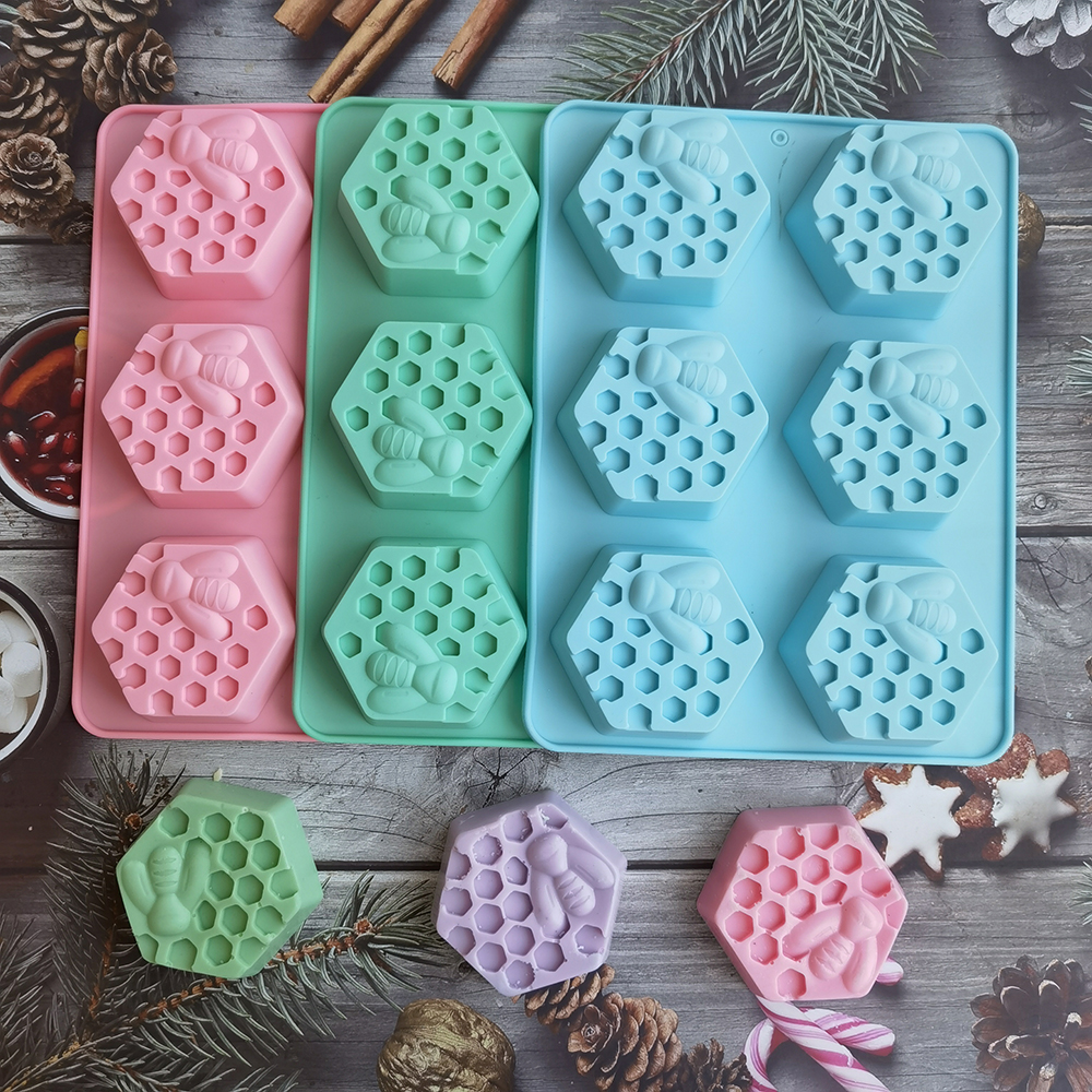 Candle Supplies Tins - Stampo per sapone ape esagonale in