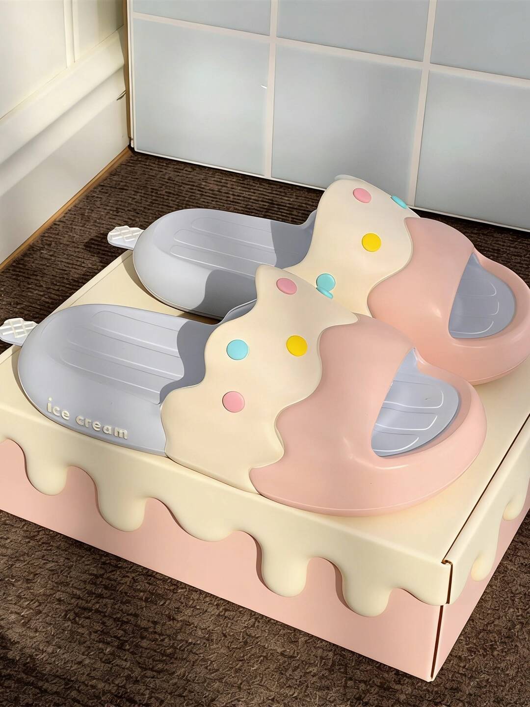 Candle Shop - Pantofola estiva da donna Scivoli ghiacciati