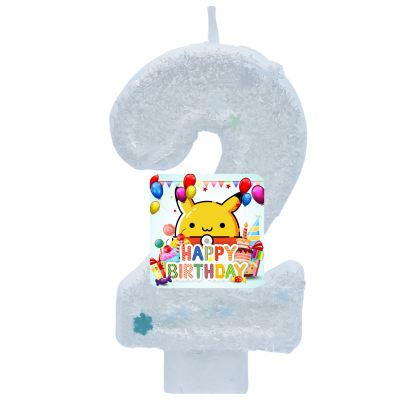 Zebra Candle Supplies - Candele a Tema Pokémon con Pikachu,