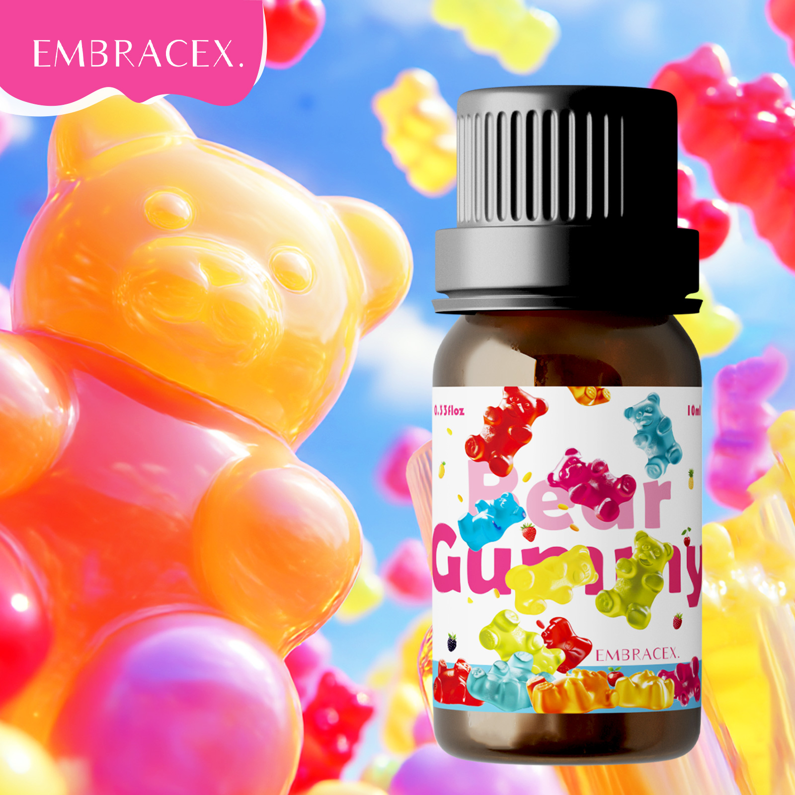 Fragrance Oil 10Ml - Olio Essenziale Profumato Gummy Bear 10ml,