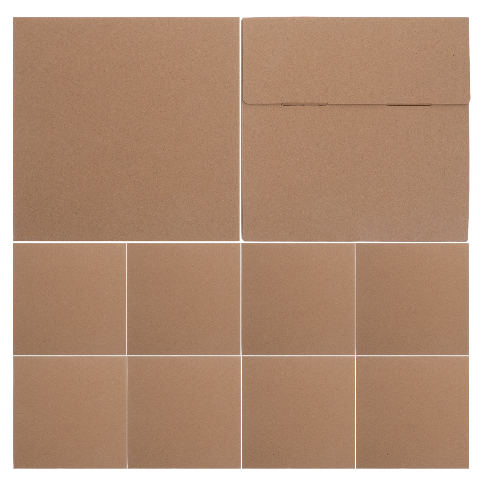 Kraft Paper Box - 10 Scatole di Imballaggio in Carta