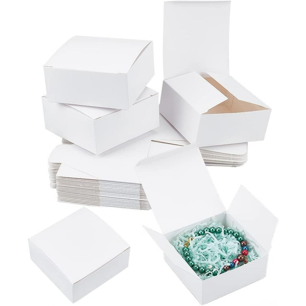 Kraft Paper Box - Confezione regalo bianca da 30 pezzi