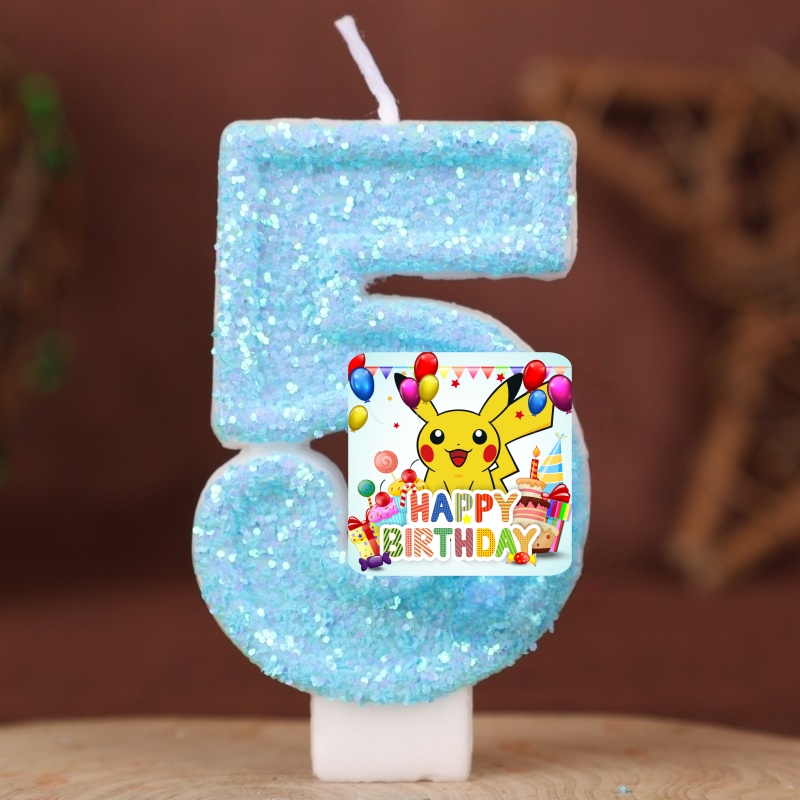 Zebra Candle Supplies - Candele a Tema Pokémon con Pikachu,