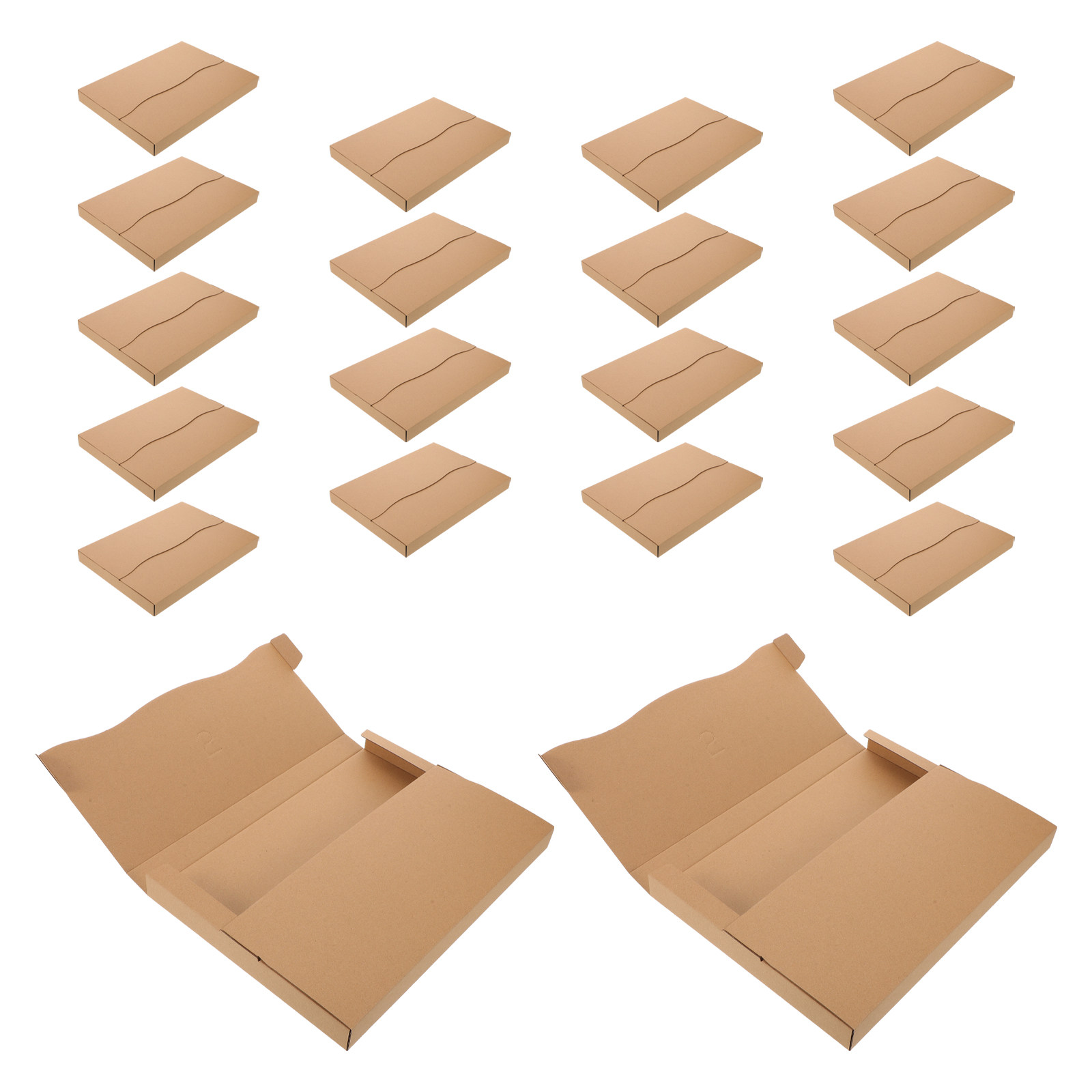 Kraft Paper Box - 20 Scatole Postali in Carta Kraft