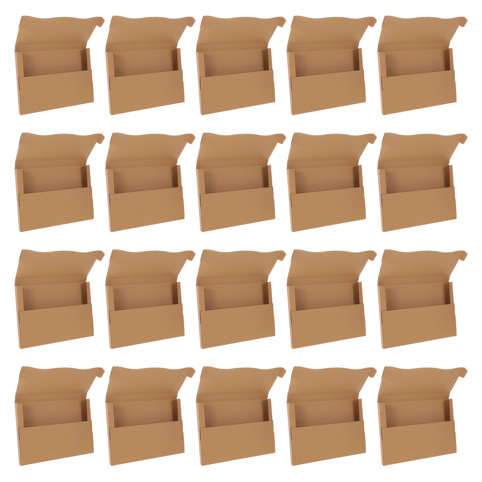 Kraft Paper Box - 20 Scatole Protettive per Spedizione Dischi