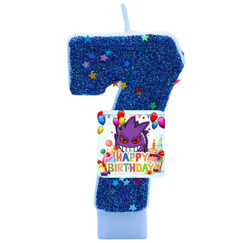 Zebra Candle Supplies - Candele a Tema Pokemon Gengar, Numeri