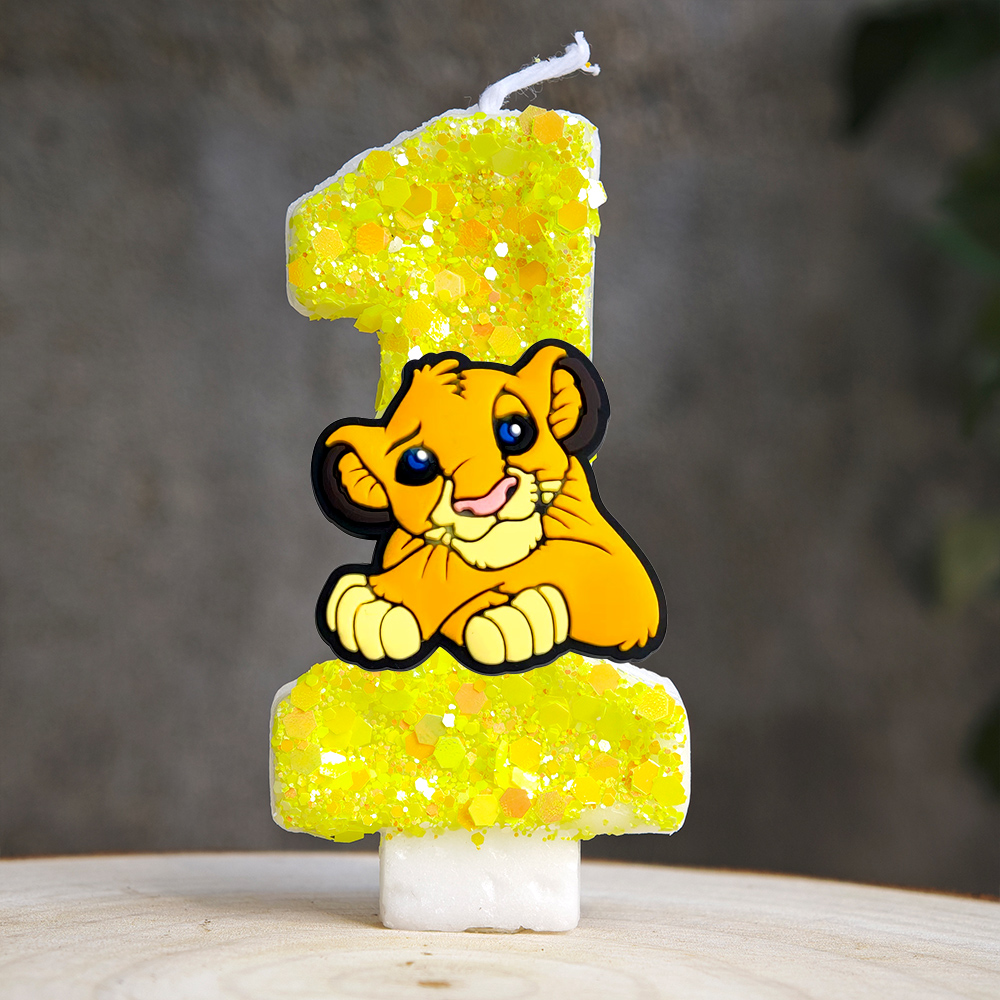 Re Leone Simba Candela Numero  - Zebra Candle Supplies recensione e prezzo
