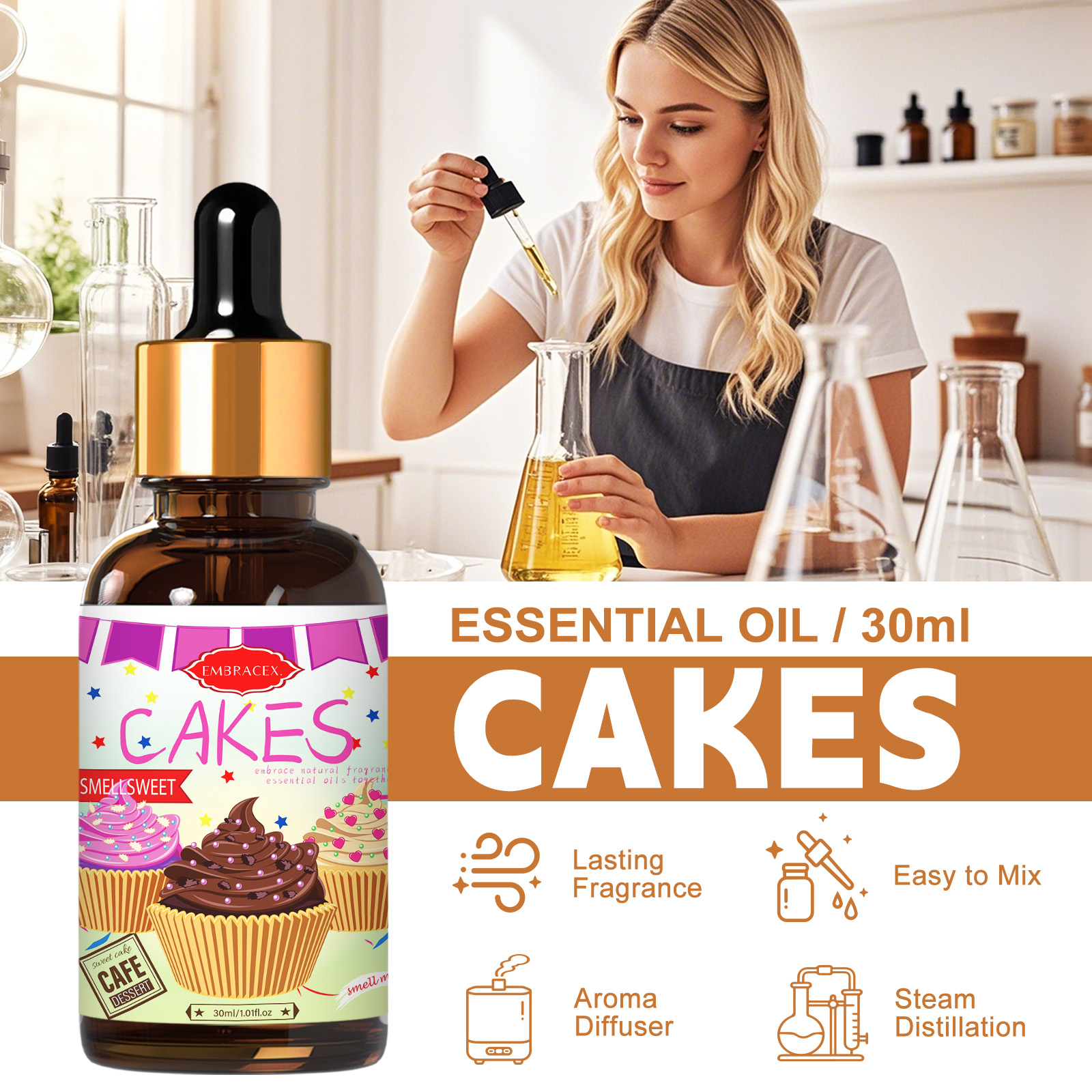 Olio essenziale per torte da 3 - Candle Supplies Fragrance Oil recensione e prezzo