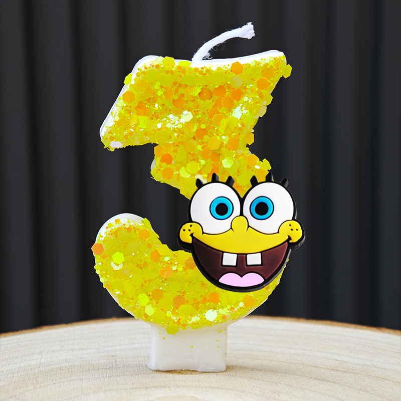 SpongeBob Candela Numero 0-9 F - Zebra Candle Supplies recensione e prezzo