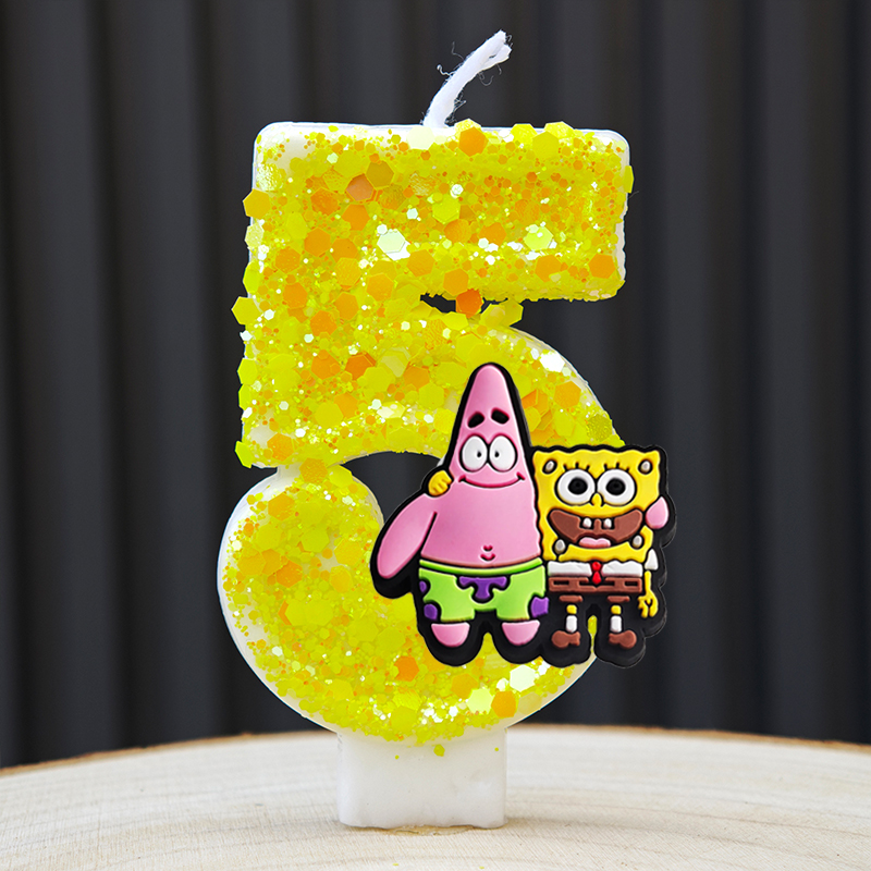 SpongeBob Candela Numero 0-9 F - Zebra Candle Supplies recensione e prezzo