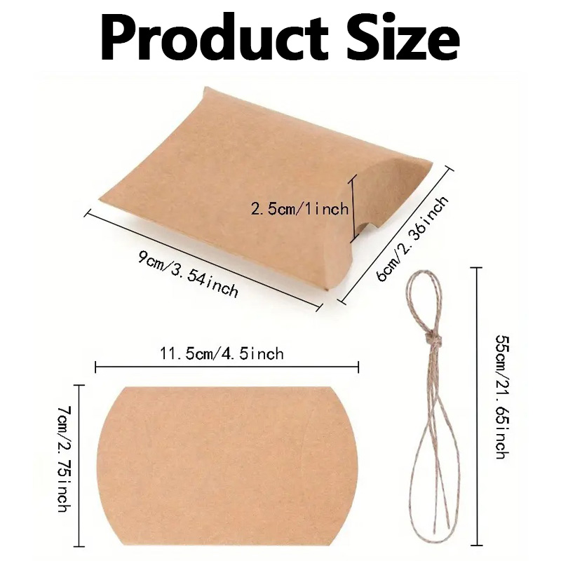 50/100 Pezzi Scatole a Cuscino - Kraft Paper Box recensione e prezzo