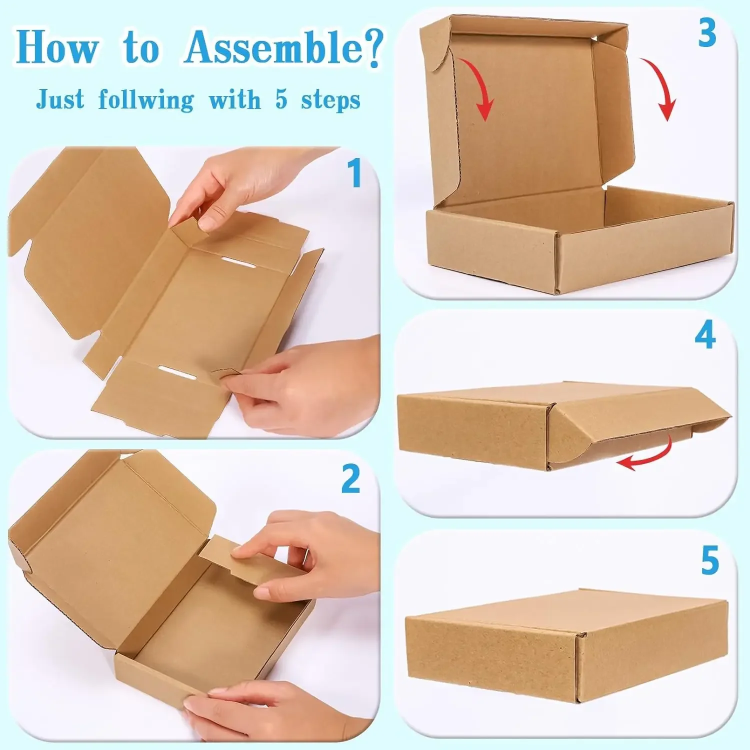 20/10PCS Scatola postale ondul - Kraft Paper Box recensione e prezzo