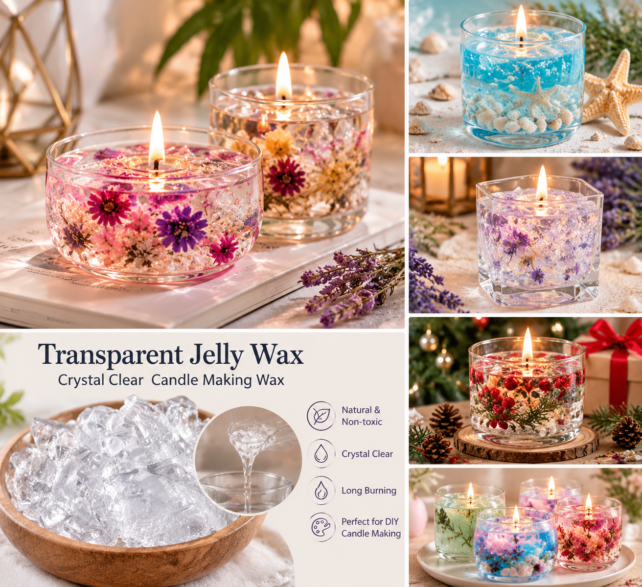 Cera in Gel Trasparente per Ca - Candle Supplies Tins recensione e prezzo