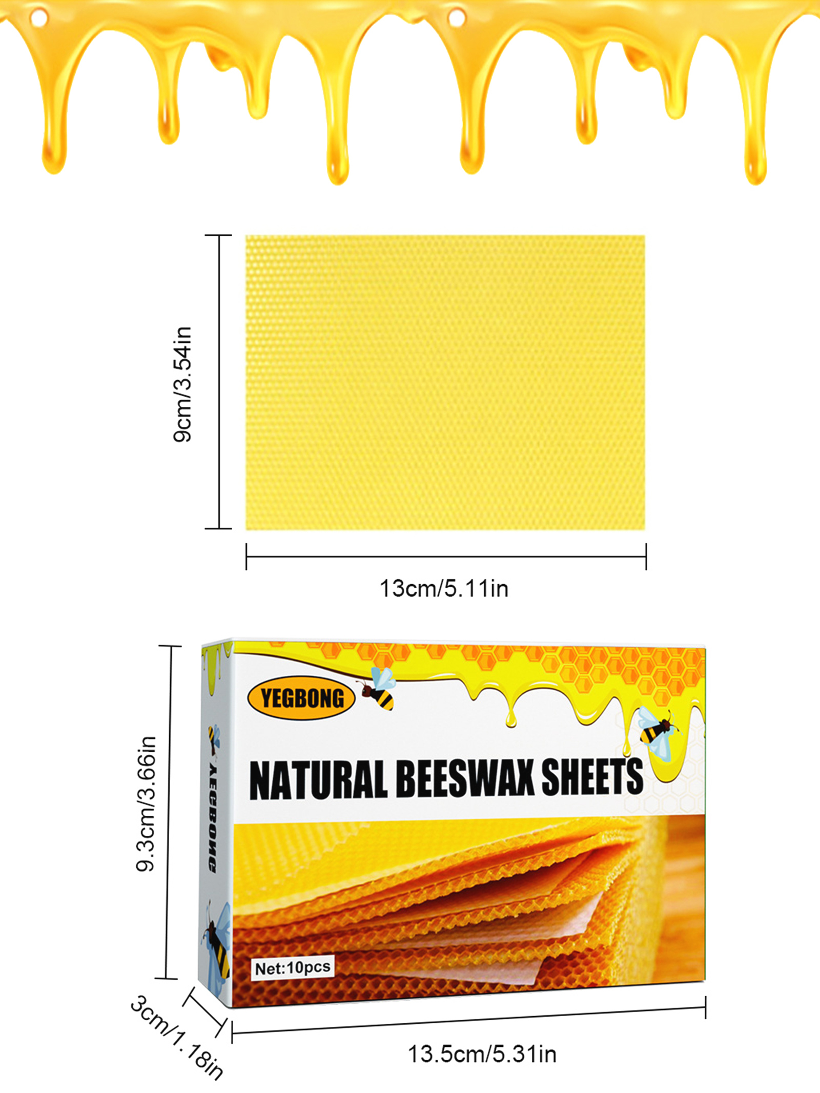 10 fogli di cera per api a nid - Candle Supplies Tins recensione e prezzo