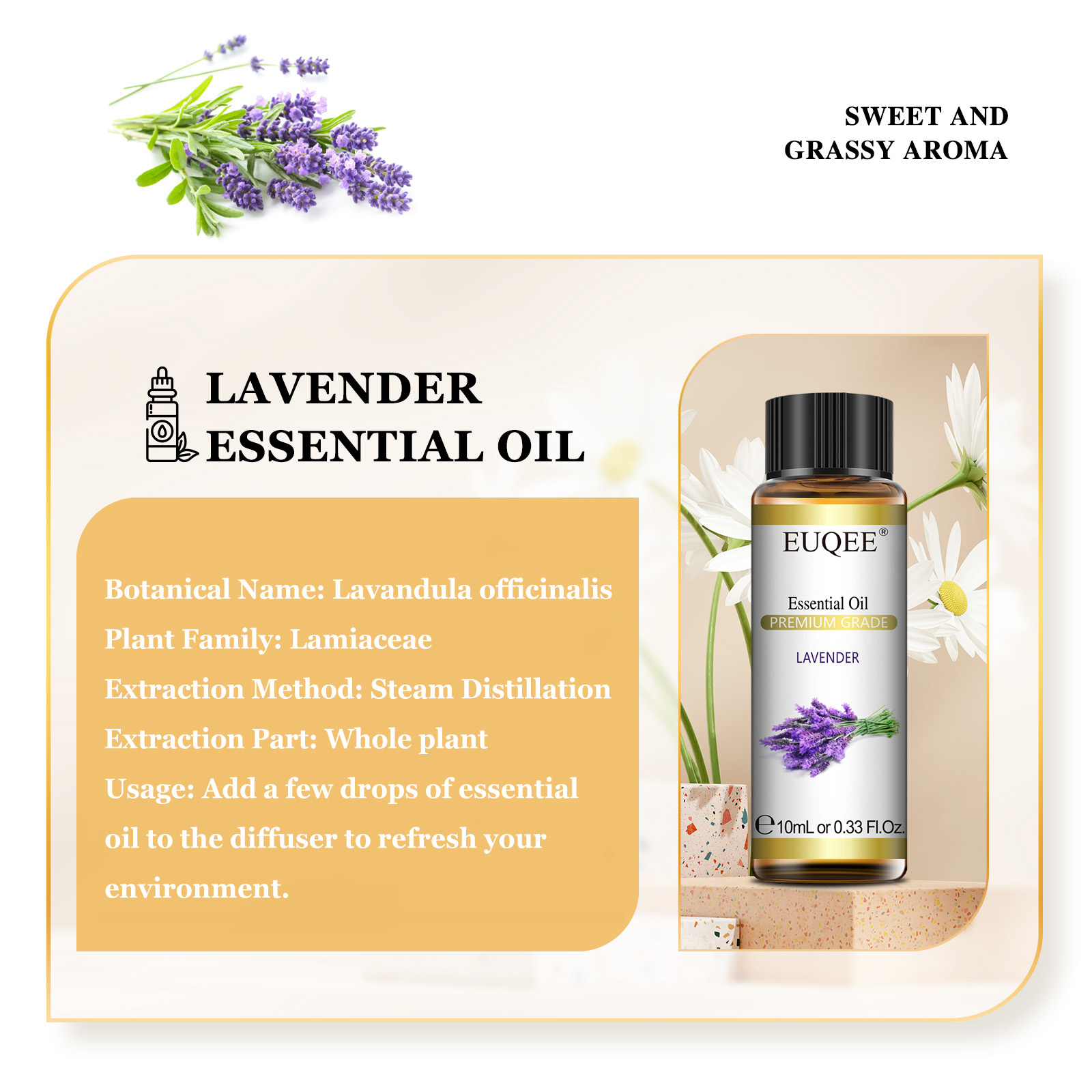 EUQEE Olio Essenziale Puro Nat - Fragrance Oil 10Ml recensione e prezzo