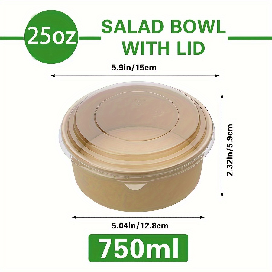 Ciotole di carta da 25 Oz/750  - Kraft Paper Box recensione e prezzo