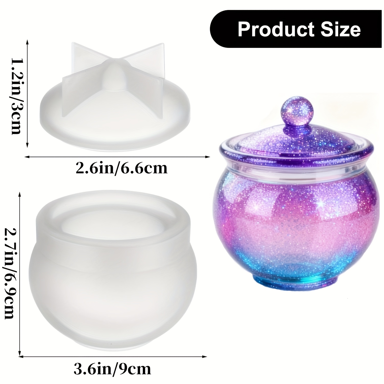 1 set di stampi rotondi in res - Candle Souvenir recensione e prezzo